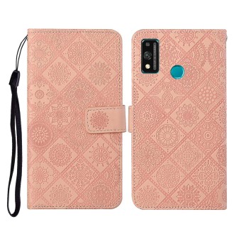 For Huawei Honor 9X Lite Ethnic Style Embossed Pattern Horizontal Flip Leather Case with Holder & Card Slots & Wallet & Lanyard(