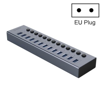 ORICO BT2U3-13AB-GY-BP Multi-Ports Individual Switches HUB, EU Plug