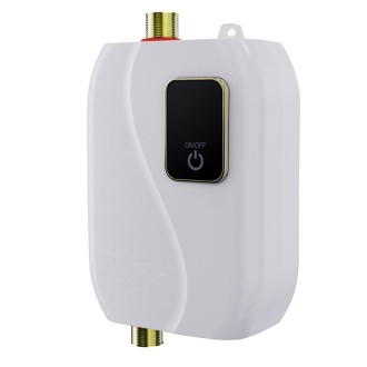 Instant Water Heater Mini Kitchen Quick Heater Household Hand Washing Water Heater US Plug(White)