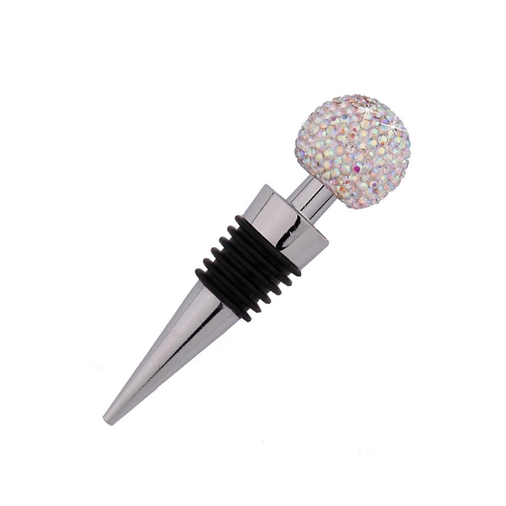 Crystal Ball Red Wine Stopper Diamond Zinc Alloy Metal Sealed Wine Cork(AB)