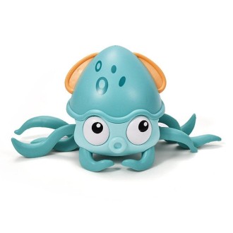 Children Electrical Sensor Octopus Toy Automatic Obstacle Avoidance Sound Light Crawling Quirky Toy(Green)