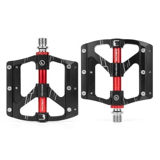 PROMEND PD-M88 1 Pair Mountain Bicycle Aluminum Alloy 3-Bearings Pedals (Black)