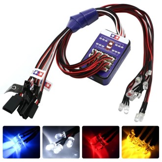 12 LED Lighting Kit Steering Brake for 1/10 Scale Models RC Car