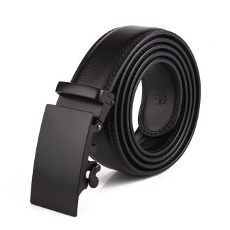 Dandali Casual Men Automatic Buckle Belt Business Soft Leather Pants Band, Length (cm): One Size 110-125cm(ZD-14)