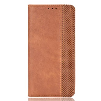 For Xiaomi 13 Ultra Magnetic Buckle Retro Texture Leather Phone Case(Brown)