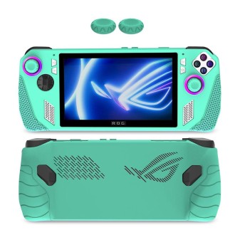 For ASUS Rog Ally Gaming Console Multicolor Silicone Case With 2 Button Caps(Green)