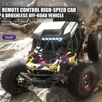 JJR/C Q141B Brushless 4WD High Speed Remote Control Desert Truck(Blue)