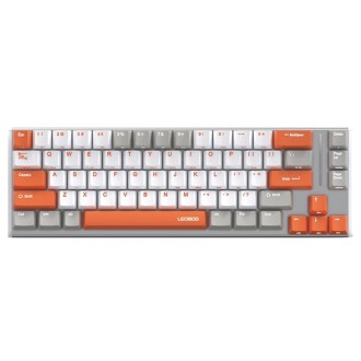 LEOBOG K67 2.4G Bluetooth Wireless RGB Three Mode Customized Mechanical Keyboard, Ice Crystal Switch (Grey)