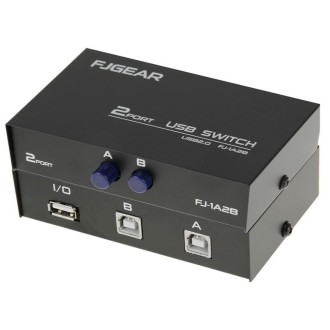 2 Port USB Data Switch(Black)