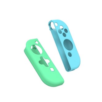 IINE Gamepad Silicone Flat Protective Sleeve Handle Split Silicone Case For Nintendo Switch Joy-Con(Blue Green-l445)