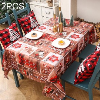 Christmas Printed Tablecloths Table Runners Christmas Tabletop Decorations 50 X 180cm(Type F)