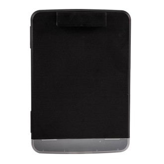 A4 Desktop Plastic Folder Data File Storage Box With Copy Panel Clip Function(Black)