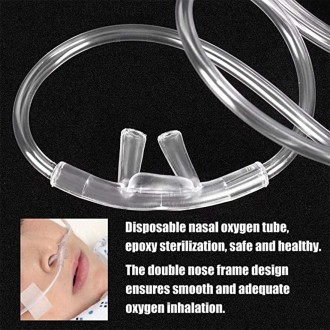 5 PCS Household Disposable Double-hole Nasal Oxygen Tube Pipe Oxygen Supply Tubing, Length: 4m