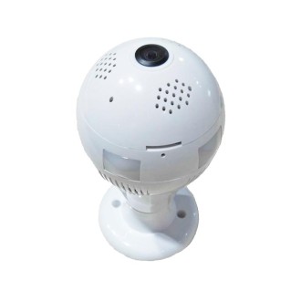 DTS-T3 1.44mm Lens 1.3 Megapixel 360 Degree Light Bulb Infrared IP Camera, Support Motion Detection & E-mail Alarm & TF Card & A