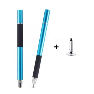 AT-31 Conductive Cloth Head + Precision Sucker Capacitive Pen Head 2-in-1 Handwriting Stylus with 1 Pen Head(Light Blue)