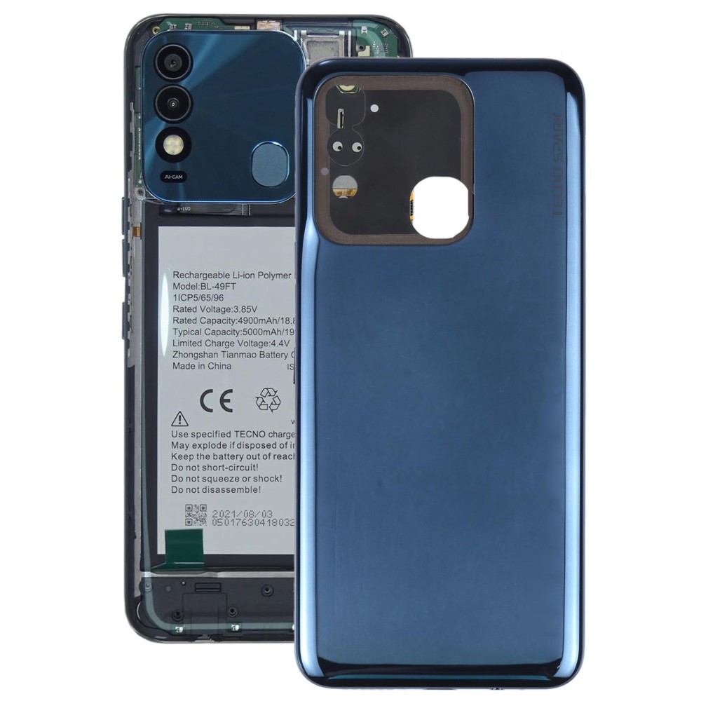 For Tenco Spark 8T KG6p Original Battery Back Cover (Dark Blue)