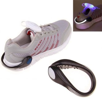 5 PCS Glowing Shoe Clip Light Flashing Shoe Clip Outdoor Sports Warning Light Night Running Equipment, Random Color Delivery