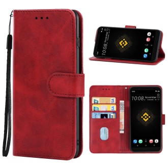 Leather Phone Case For HTC Exodus 1(Red)