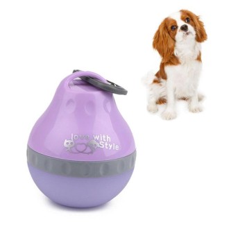 Pets Go Out Portable Folding Kettle Drinking Fountain Drinking Supplies, Size:S(Purple)