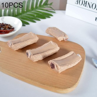 10 PCS Simulation Ribs Model Food Model Shoot Props(Original Color)