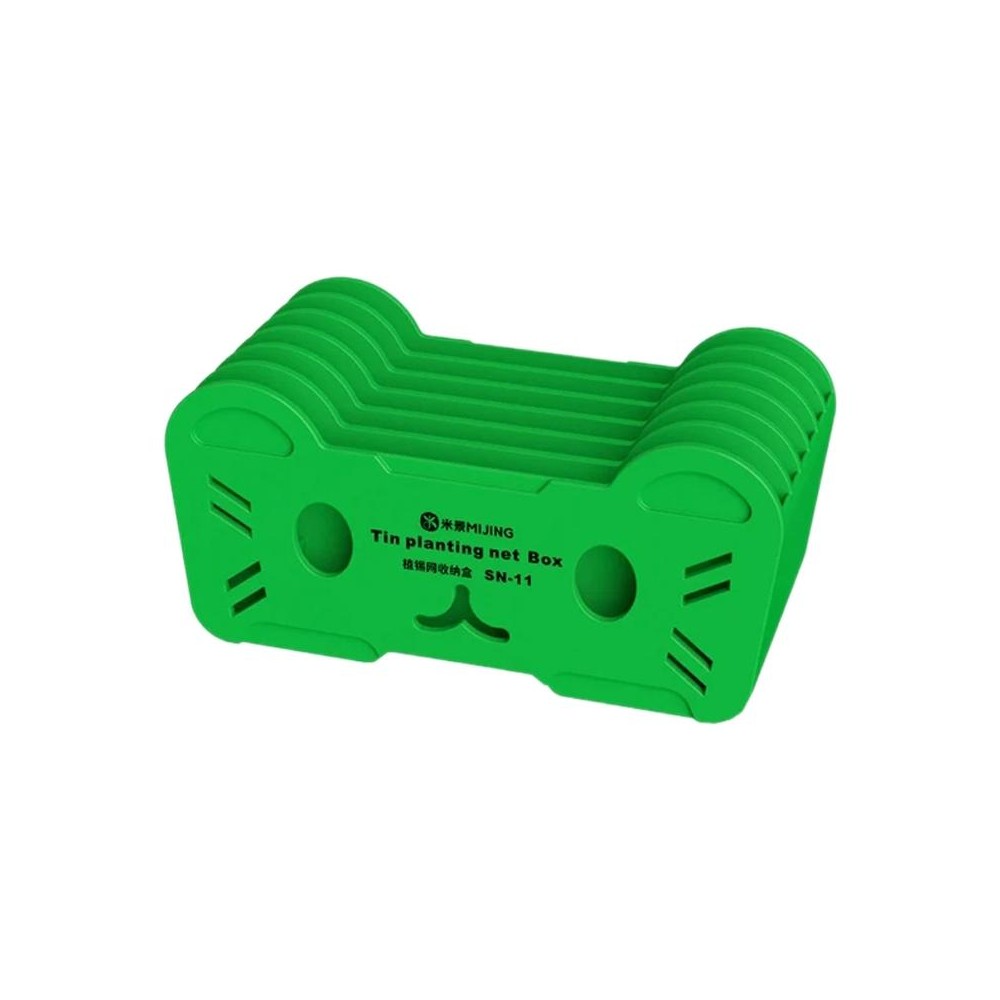 Mijing SN-11 Reballing Stencil Storage Box(Green)