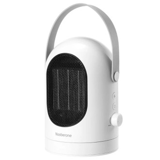 600W Winter Mini Electric Warmer Fan Heater Shaking Head Desktop Household Radiator Energy Saving, US Plug (White)