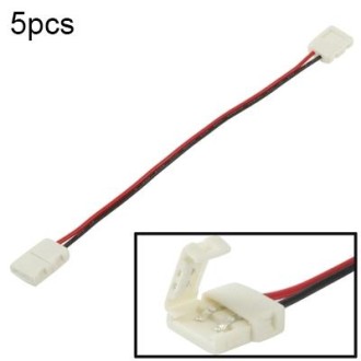 5pcs 10mm PCB FPC Connector Adapter for SMD 5050 LED Stripe Light, Length: 17cm