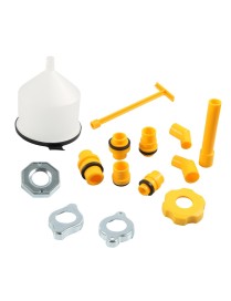 A8956-01 15 in 1 Car / Yacht Coolant Filling Funnel Kit(Silver)