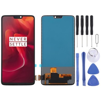 For OnePlus 6 A6000 TFT Material LCD Screen and Digitizer Full Assembly (Black)