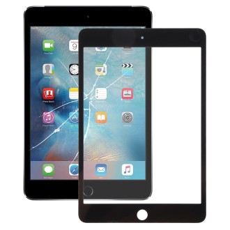 For iPad mini 4 Front Screen Outer Glass Lens with OCA Optically Clear Adhesive(Black)