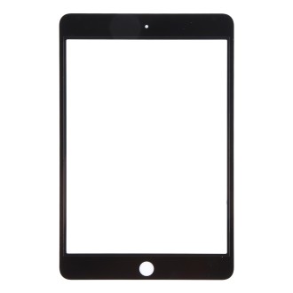 For iPad mini 4 Front Screen Outer Glass Lens with OCA Optically Clear Adhesive(Black)