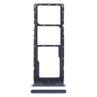 For Tecno Spark Go 2022 SIM Card Tray + SIM Card Tray + Micro SD Card Tray (Dark Blue)