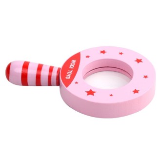 2 PCS HD Five-Corner Star Round Diagram Optical Magnifying Glass(Pink)