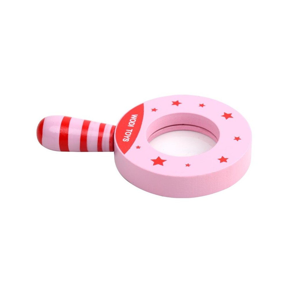 2 PCS HD Five-Corner Star Round Diagram Optical Magnifying Glass(Pink)