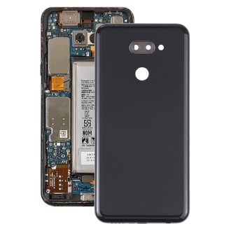 Back Battery Cover for LG K40s LMX430HM LM-X540 LM-X430(Black)