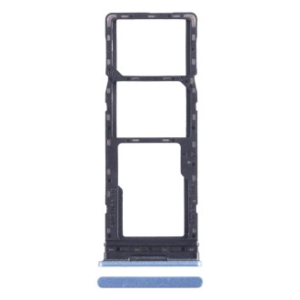 For Infinix Note 11 X663 SIM Card Tray + SIM Card Tray + Micro SD Card Tray (Blue)