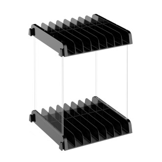 Game Card CD Disk Storage Bracket Wall Mounted Storage CD Case(Black)