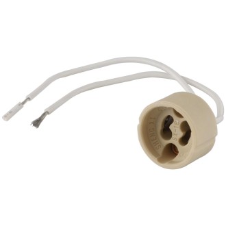 GU10 Ceramic Lamp Holder Socket Base Adapter Wire Connector, Cable Length: 12cm