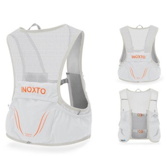 INOXTO Outdoor Cycling Off-Road Multifunctional Hydration Backpack, Size: Small(Light Gray With Orange)