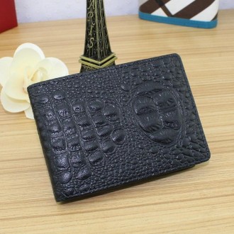 Crocodile Pattern Driver License Cover Universal Driver License Holder Card Slot ID Card Holder(Black)