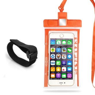 3 PCS Mobile Phone Waterproof Bag Swimming Diving Mobile Phone Sealed Protective Cover With Survival Whistle, Specification： A