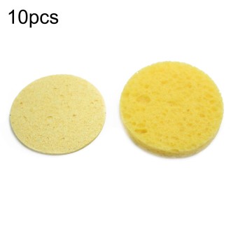 High Temperature Resistant Soldering Iron Cleaning Cotton Wood Pulp Sponge,Spec: Thickened  Round 5.1cm