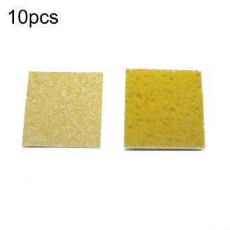 High Temperature Resistant Soldering Iron Cleaning Cotton Wood Pulp Sponge,Spec: Thin Square 6x6cm