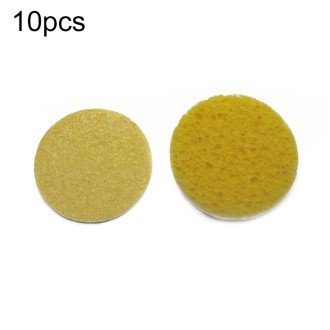 High Temperature Resistant Soldering Iron Cleaning Cotton Wood Pulp Sponge,Spec: Thin Round 5.1cm