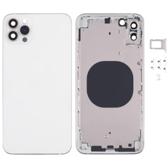 Back Housing Cover with Appearance Imitation of iP13 Pro Max for iPhone XS Max(White)