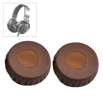 2pcs Sponge Ear Pads For SONY MDR-XB600 Headset(Brown)