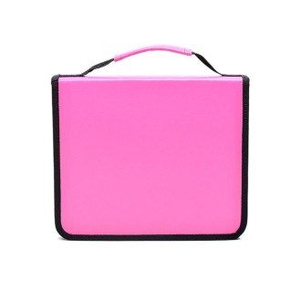 Solid Color Large Capacity 150 Hole Square PU Pencil Case(Rose Red)