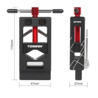 TOSEEK Mountain Bike Front Fork Pipe Cutter Seat Post Cutting Saw Handle(Black Red)