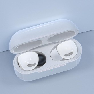 12 PCS Wireless Earphone Replaceable Memory Foam Ear Cap Earplugs for AirPods Pro, with Storage Box(Grey)