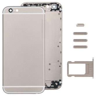 Full Assembly Housing Cover for iPhone 6, Including Back Cover & Card Tray & Volume Control Key & Power Button & Mute Switch Vib